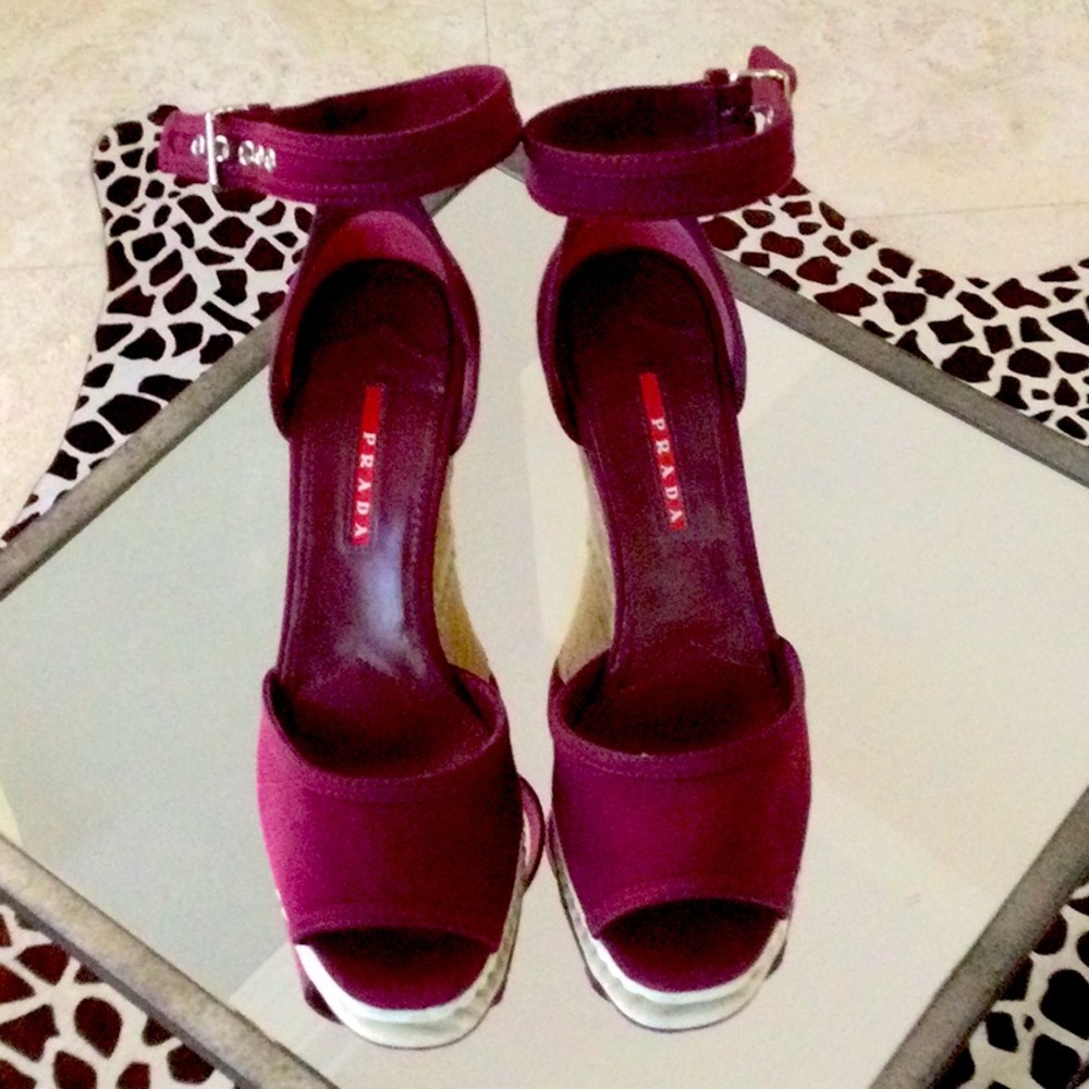 Prada wedges